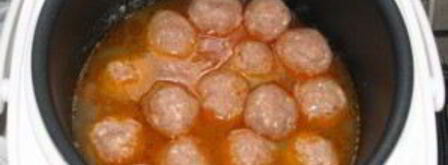 тефтели с подливкой в мультиварке. Шаг 4