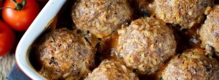 тефтели с рисом в духовке с подливкой. Шаг 11