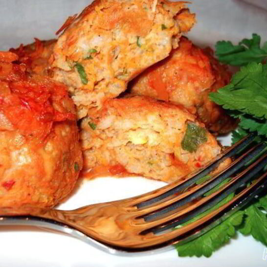 Рецепт тефтели с тыквой в томатном соусе