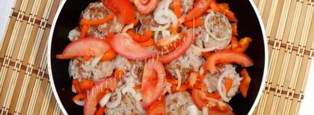 тефтели в томате с фасолью и перцем. Шаг 8