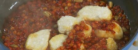 ленивые вареники с облепиховым соусом. Шаг 4