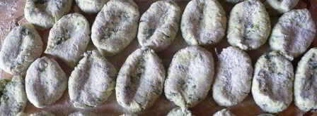 ленивые вареники со шпинатом. Шаг 4