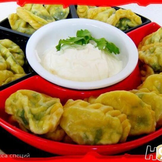 Рецепт паровые вареники с зеленью и яйцом