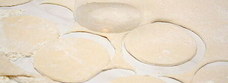 постные вареники с капустой. Шаг 8