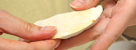 постные вареники с капустой. Шаг 11