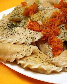 Постные вареники с картошкой