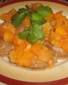 Ржаные вареники с тыквой на пару, постные