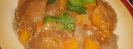 ржаные вареники с тыквой на пару, постные. Шаг 7