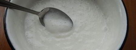 тесто на кефире для вареников. Шаг 2