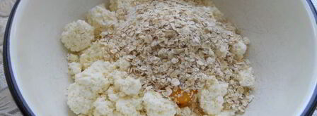 вареники ленивые с овсяными хлопьями и лимонной цедрой. Шаг 2