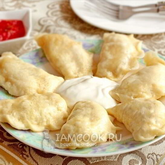 Рецепт вареники на кефире на пару