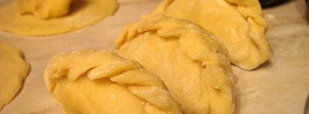 вареники на заварном тесте с сюрпризами в двух начинках. Шаг 9