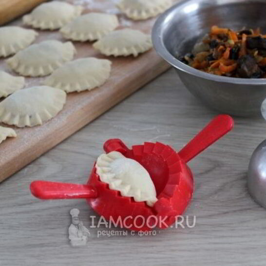 Рецепт вареники с грибами и овощами