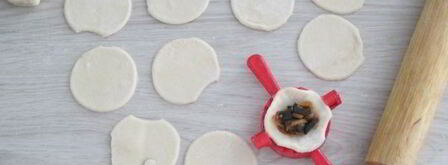 вареники с грибами и овощами. Шаг 6