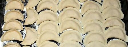 вареники с капустой и салом. Шаг 6