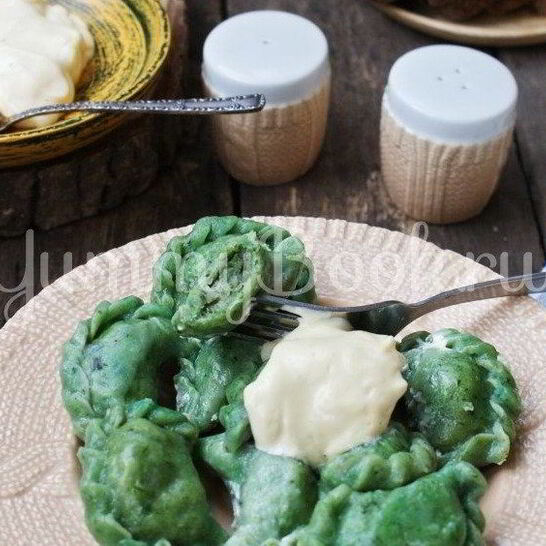 Рецепт вареники с картофелем и шпинатом