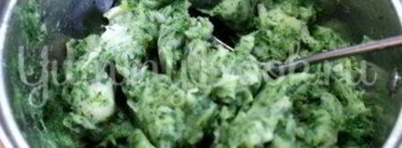 вареники с картофелем и шпинатом. Шаг 3