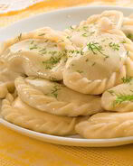 Вареники с картофелем и зеленью