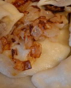 Вареники с картошкой и печенкой