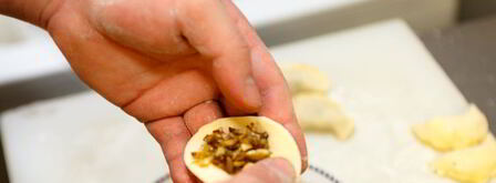 вареники с курицей и грибами. Шаг 8