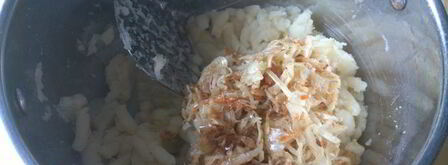 вареники с квашеной капустой и картошкой. Шаг 4