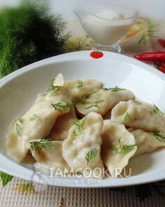 Вареники с отварным мясом