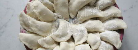 вареники с отварным мясом. Шаг 11