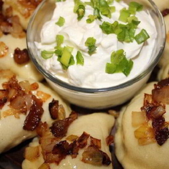 Рецепт вареники с сырым картофелем