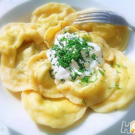 Рецепт вареники с творогом и зеленым луком