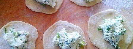 вареники с творогом и зеленым луком. Шаг 4