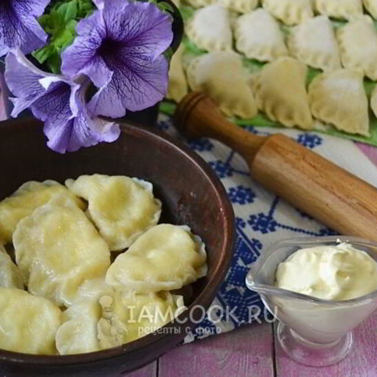 Рецепт вареники с творогом из теста на воде