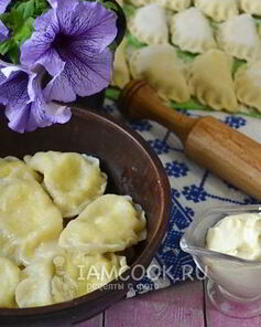 Вареники с творогом из теста на воде
