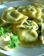 Вареники с творогом соленые