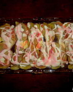 Вареники с вишней и вишневым соусом