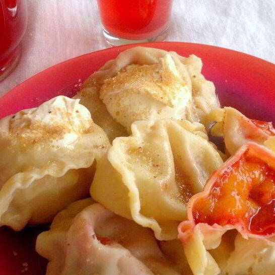 Рецепт вареники со сливами