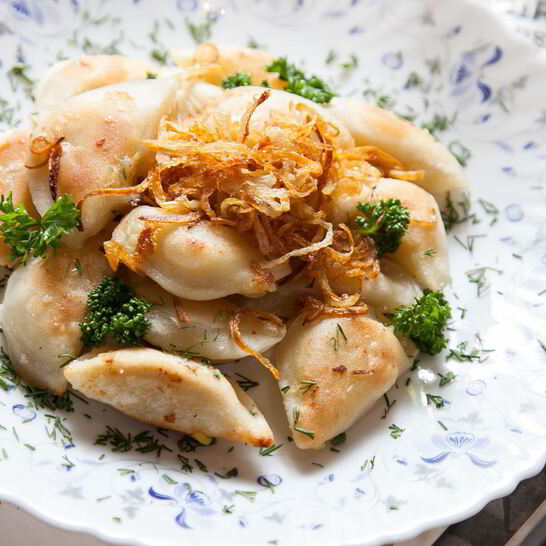 Рецепт жареные вареники с картошкой