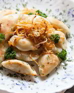 Жареные вареники с картошкой