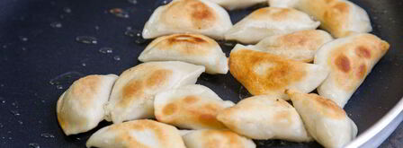 жареные вареники с картошкой. Шаг 7