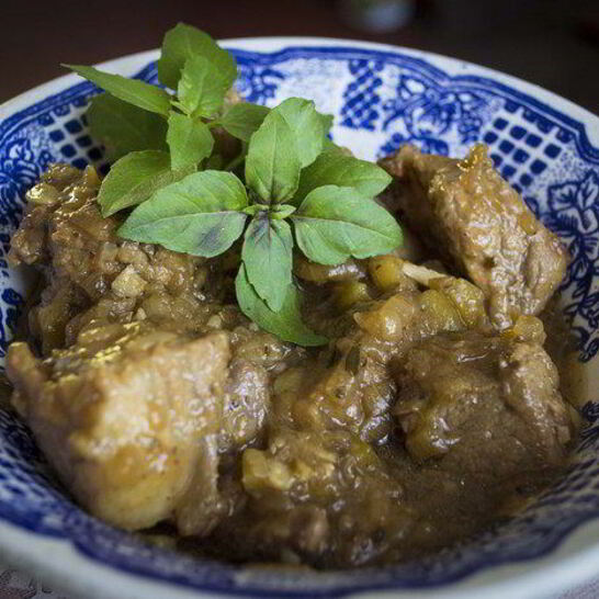 Рецепт овощное жаркое с ребрышками