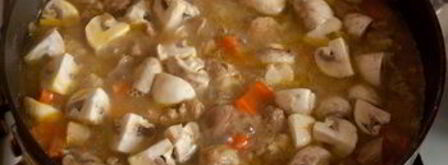 жаркое из индейки с карри и грибами. Шаг 4