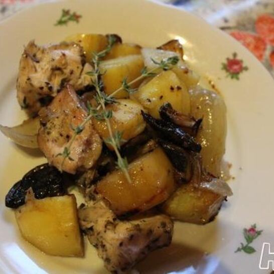 Рецепт жаркое из курицы с овощами