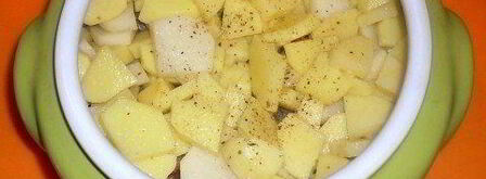 жаркое из сердечек с грибами в горшочке. Шаг 2