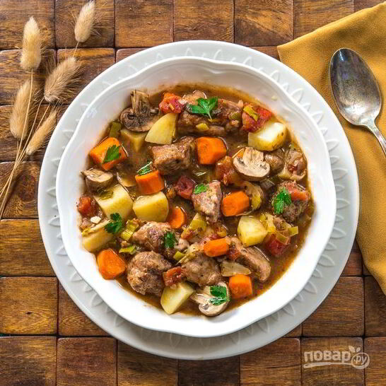 Рецепт жаркое из свинины с картошкой