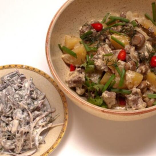 Рецепт жаркое из свинины с овощами в горшочке