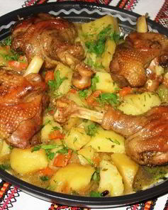 Жаркое из утки в духовке