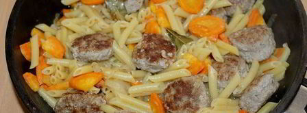 жаркое с фрикадельками и макаронами. Шаг 5