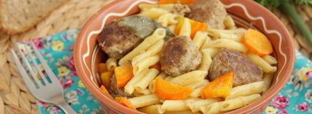 жаркое с фрикадельками и макаронами. Шаг 6