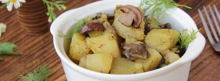 жаркое с грибами и картошкой. Шаг 9