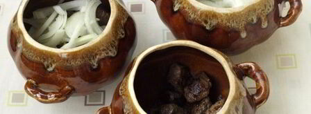 жаркое с грибами в горшочках. Шаг 11