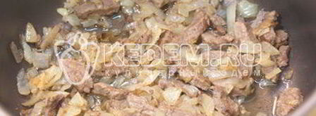 жаркое с грибами в томатном соусе из протертых помидоров. Шаг 5